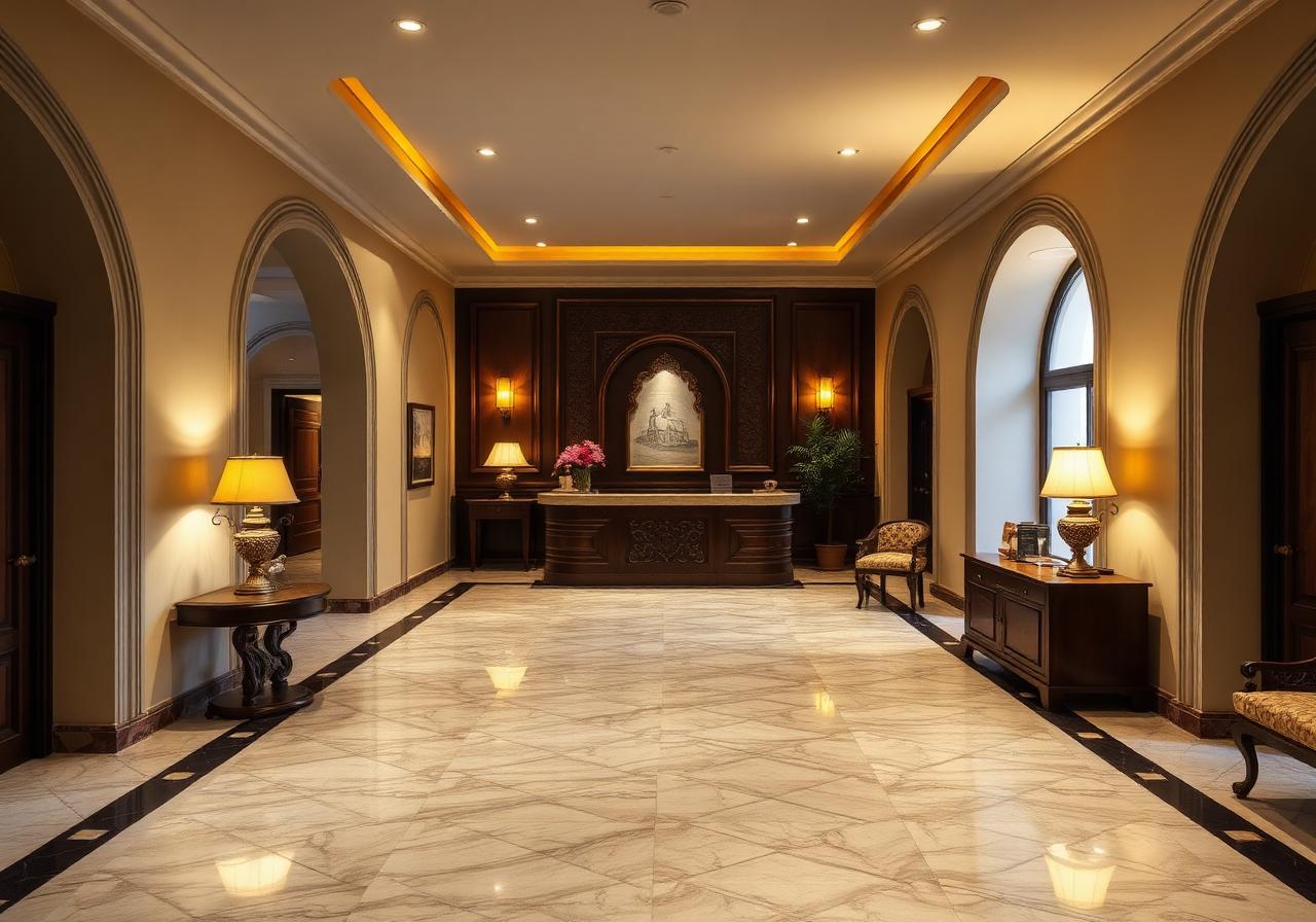 Heritage lobby and reception of Saragarhi Sarai